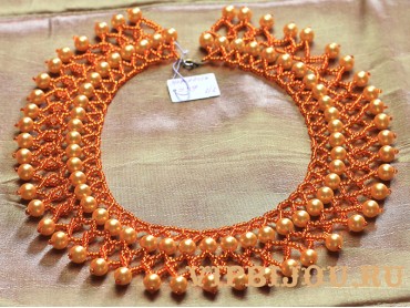Ожерелье Нежность оранжевая