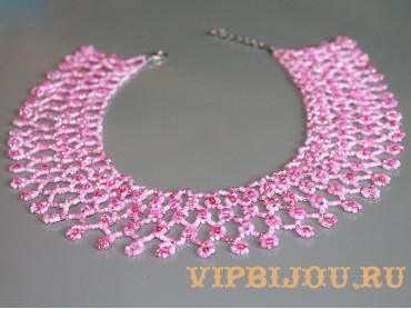 Ожерелье Оттенки розового